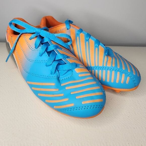 Xara Soccer Velocity Youth Athletic Cleat Shoes Colors Blue Orange US Size 2 - Picture 1 of 6